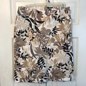 Notations Sport Floral Pencil Skirt NWOT